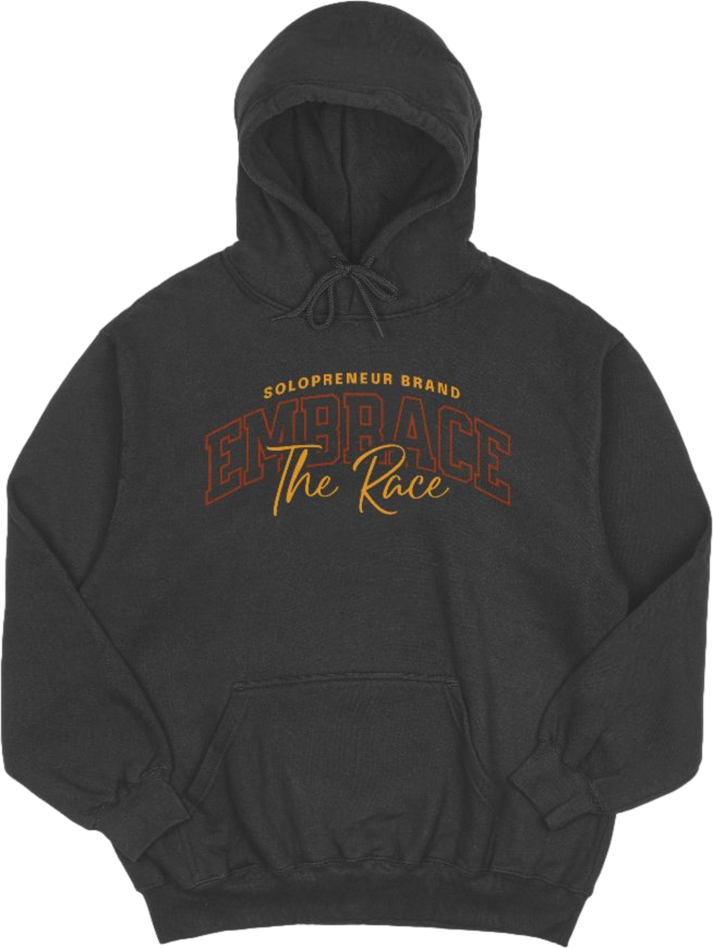 Embrace The Race Unisex Hoodie Rust N Gold