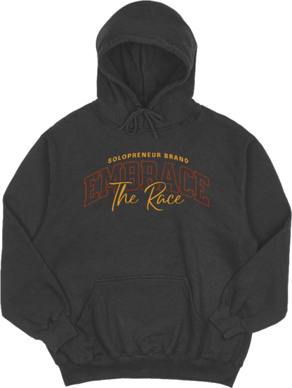 Embrace The Race Unisex Hoodie Rust N Gold
