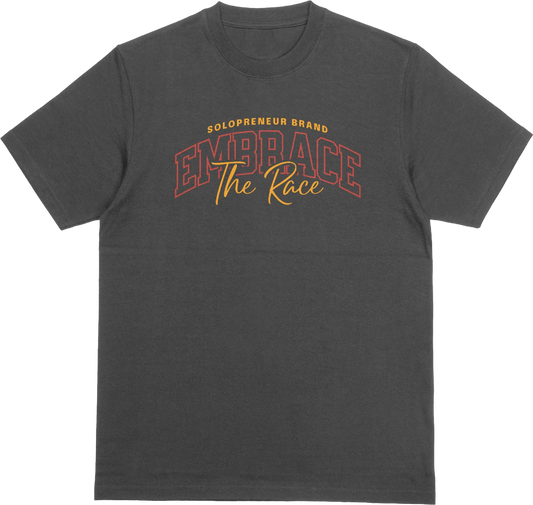 Embrace The Race Rust N Gold Tshirt