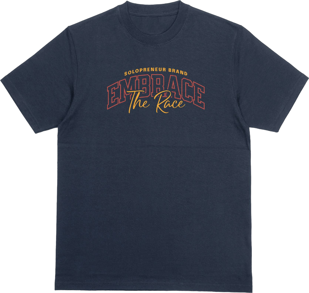 Embrace The Race Rust N Gold Tshirt